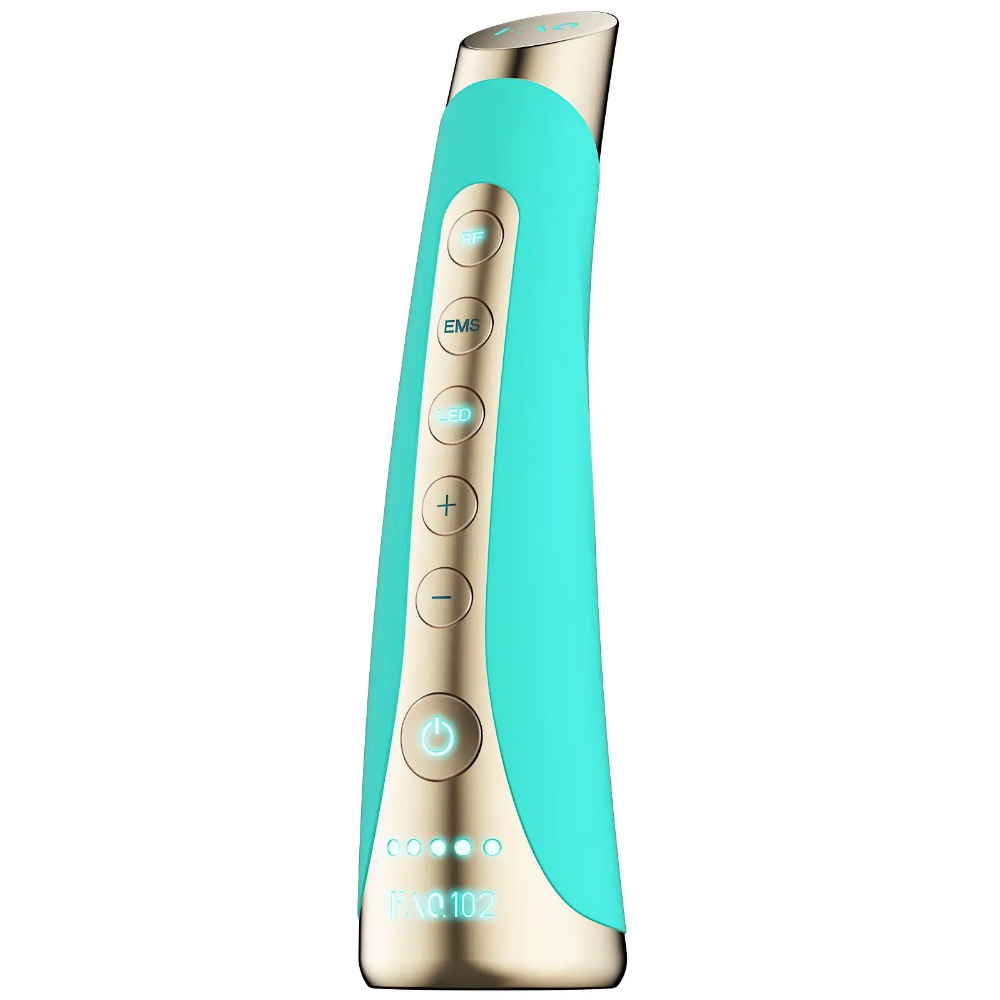 FOREO FAQ 102 High Frequency & Red Light Facial Rejuvenation Wand Topaz