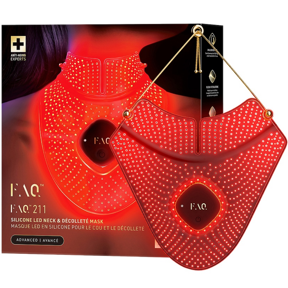 FOREO FAQ 211 Red Light Therapy Neck & Decollete Mask