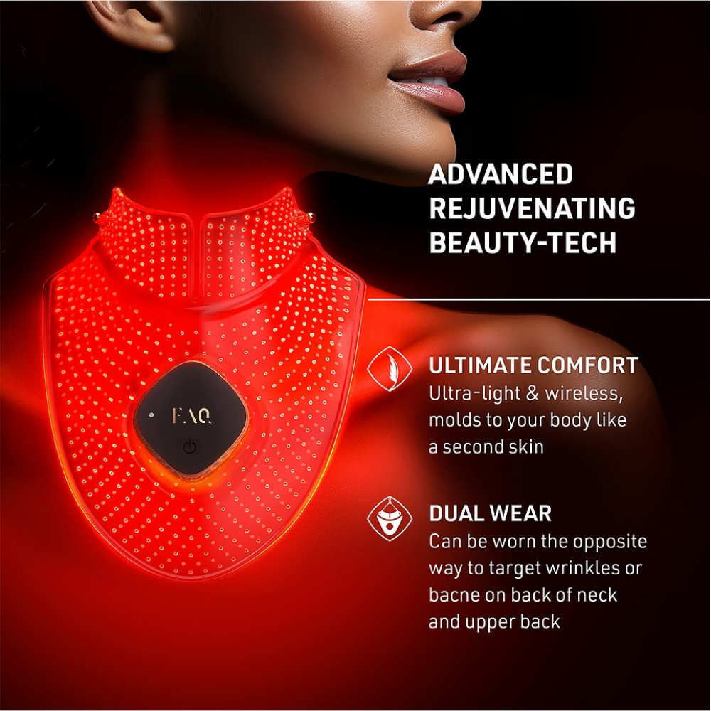 FOREO FAQ 211 Red Light Therapy Neck & Decollete Mask