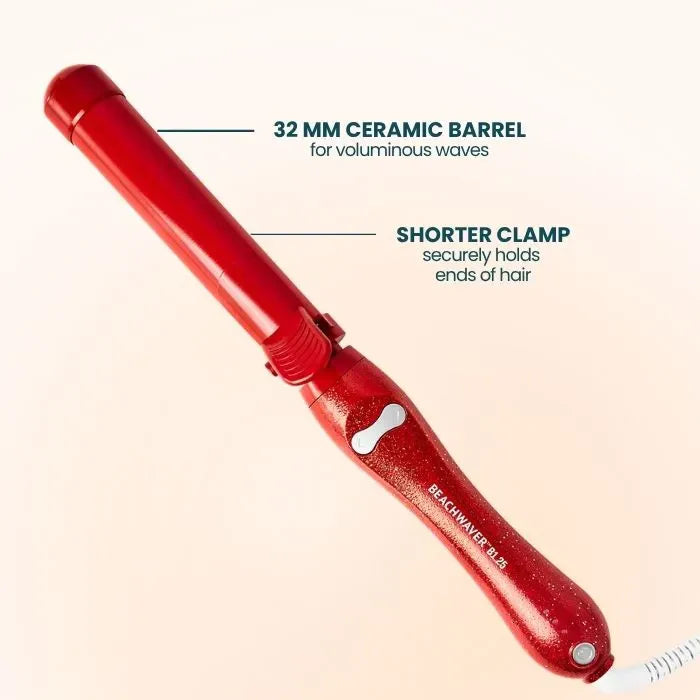 Beachwaver®B1.25 - Red Glitter