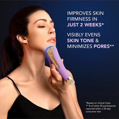 FOREO FAQ 101 Radio Frequency & Red Light Facial Rejuvenation Wand Amethyst