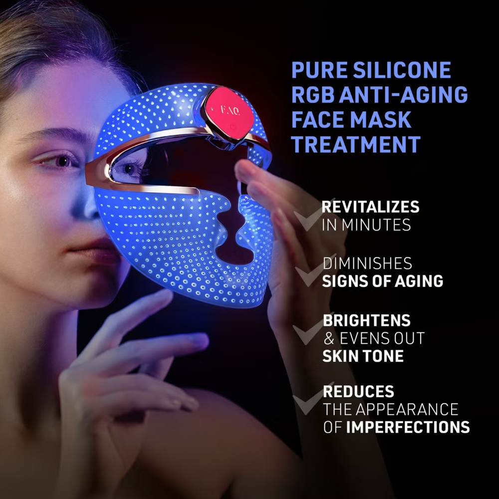 FOREO FAQ 201 Red Light Therapy Silicone LED Face Mask