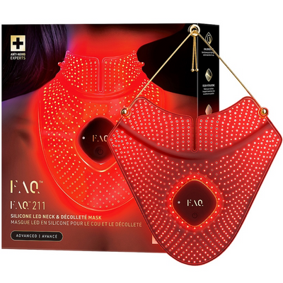 FOREO FAQ 211 Red Light Therapy Neck & Decollete Mask