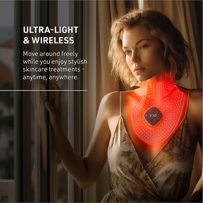 FOREO FAQ 211 Red Light Therapy Neck & Decollete Mask