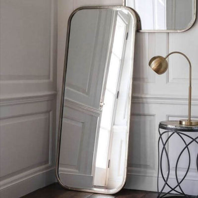 Distressed Champagne Leaner Mirror